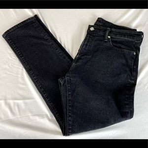 Abercrombie & Fitch Men’s Athletic Skinny Stretch Black Jeans 34x32